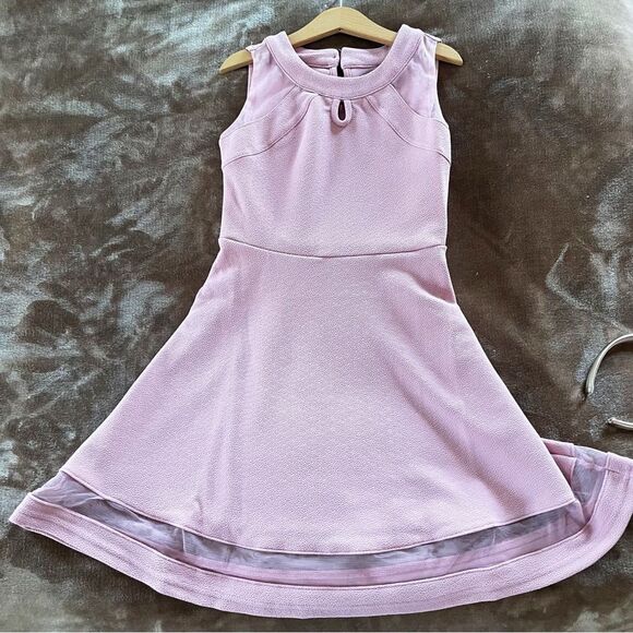 The Children’s Place Elegant Pink Sleeveless Kids Dress Size M 7/8 with Bow NWOT - Picture 1 of 10